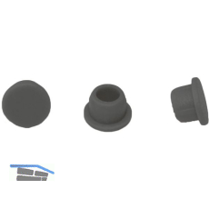 LAMELLO Clamex Abdeckkappen, Kunststoff RAL 7022 umbragrau, VPE 100