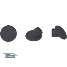 LAMELLO Clamex Abdeckkappen 45�, Kunststoff RAL 9011 graphitschwarz, VPE 100