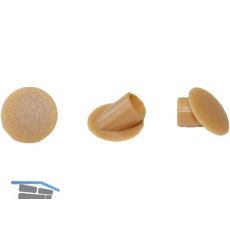 LAMELLO Clamex Abdeckkappen 45�, Kunststoff RAL 1011 braunbeige, Buche, VPE 100