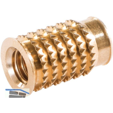 LAMELLO Cabineo Muffe M6 Messing L�nge 15,3 mm 500 Stk.