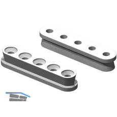 KEILVERBINDER Langh�lse zum Schrauben, Kunststoff wei�