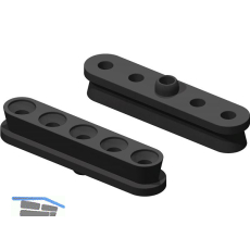 KEILVERBINDER Langh�lse mit Zentrierstift, Kunststoff schwarz