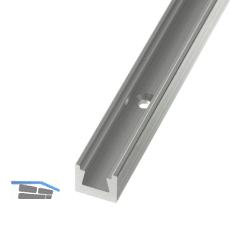 KEILVERBINDER Schiene gebohrt, 115 mm, Aluminium blank