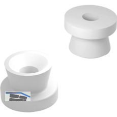 KEILVERBINDER-H�lse, Hartkunststoff wei�