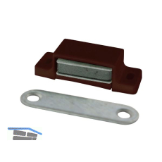 MACO Magnetschnapper M2 inkl. Gegenst�ck, Haltekraft 4kg, Kunststoff braun