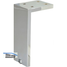 Dekorfu� Fonda 200 x 10 mm, L�nge 200 mm, Aluminium, verchromt