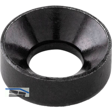 Kopf-Einlassrosette, � 13 mm, Stahl schwarz verzinkt