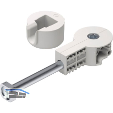 Arbeitsplattenverbinder Quick Tech Set 100 mm, Stahl/Kunststoff wei�grau