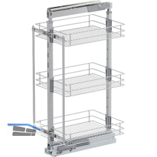 VS TAL Larder 2 Hochschrankauszug Set Classic KB 400 mm Silber