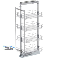 VS TAL Larder 3 Hochschrankauszug Set Classic KB 400 mm Silber