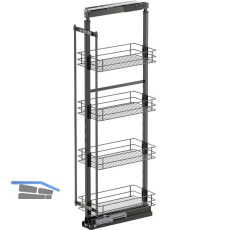 VS TAL Larder 4 Hochschrankauszug Set Classic KB 300 mm Lava