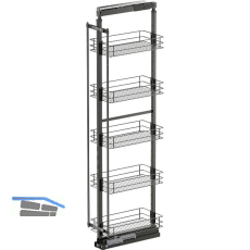 VS TAL Larder 5 Hochschrankauszug Set Classic KB 300 mm 5 Ablagen Lava