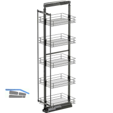 VS TAL Larder 5 Hochschrankauszug Set Classic KB 400 mm 5 Ablagen Lava