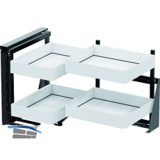 VS COR FOLD Eckauszug Set Planero KB 900 mm links Wei�/Lava