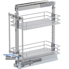 VS TAL Larder 1 Hochschrankauszug Set Saphir KB 300 mm Silber