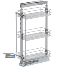 VS TAL Larder 2 Hochschrankauszug Set Saphir KB 300 mm Silber