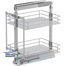 VS TAL Larder 1 Hochschrankauszug Set Saphir KB 400 mm Silber