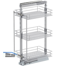 VS TAL Larder 2 Hochschrankauszug Set Saphir KB 400 mm Silber