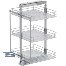 VS TAL Larder 2 Hochschrankauszug Set Saphir KB 600 mm Silber