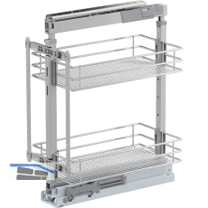 VS TAL Larder 1 Hochschrankauszug Set Saphir KB 300 mm Silber/Chrom