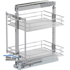 VS TAL Larder 1 Hochschrankauszug Set Saphir KB 400 mm Silber/Chrom