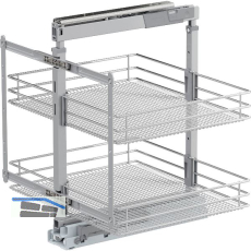 VS TAL Larder 1 Hochschrankauszug Set Saphir KB 600 mm Silber/Chrom