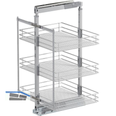 VS TAL Larder 2 Hochschrankauszug Set Saphir KB 600 mm Silber/Chrom