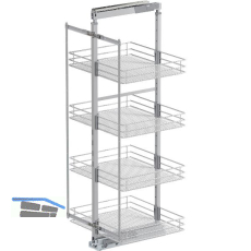 VS TAL Larder 4 Hochschrankauszug Set Saphir KB 600 mm Silber/Chrom