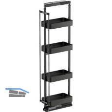 VS TAL Larder 5 Hochschrankauszug Set Planero KB 300 mm Lava