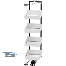 VS TAL Gate Hochschrankauszug Set Planero 1450 - 1700 mm KB 450 mm Wei�/Lava