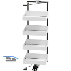 VS TAL Gate Hochschrankauszug Set Planero 1450 - 1700 mm KB 600 mm Wei�/Lava