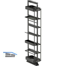 VS TAL Larder 6 Flex Hochschranksauszug Planero Broom KB 300 mm Lava