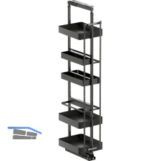 VS TAL Larder 6 Flex Hochschranksauszug Planero Tool KB 400 mm Lava