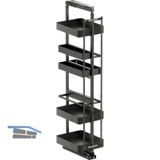 VS TAL Larder 5 Flex Hochschranksauszug Planero Tool KB 400 mm Lava