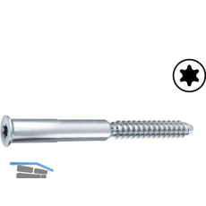 DUSAFIX Verbindungsschraube TX20, 5.5 x 60 mm, Stahl verzinkt