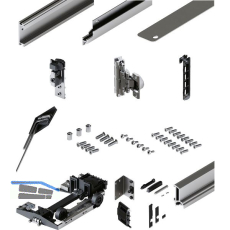 HAWA Concepta III Set, 35 Push rechts, T�rh�he 1900 - 2700 mm