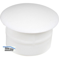 Abdeckkappe f�r Blindl�cher, Au�en-� 10, Schaft-� 7, Kunststoff wei� RAL 9010
