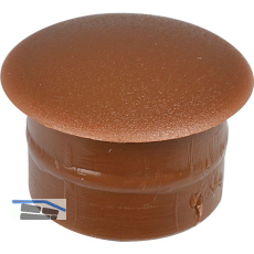 Abdeckkappe f�r Blindl�cher, Au�en-� 13, Schaft-� 10, Kunststoff braun RAL 8007