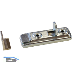 DORMAKABA M�belriegel gerade, 20x60, Stahl silberfarbig