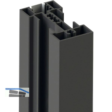 VOLPATO Stili Profil 4800 mm, Aluminium schwarz eloxiert