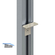 VOLPATO Stili Tablartr�ger f�r Glassregale, Aluminium schwarz eloxiert