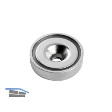 Topfmagnet mit Bohrung � 20 mm