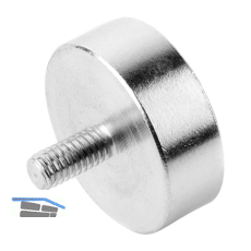 Topfmagnet mit Gewindezapfen M4 � 20 mm