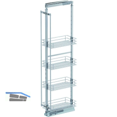 VS TAL Larder 5 Hochschrankauszug Set Saphir KB 300 mm Silber