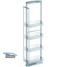 VS TAL Larder 5 Hochschrankauszug Set Saphir KB 300 mm Silber/Chrom