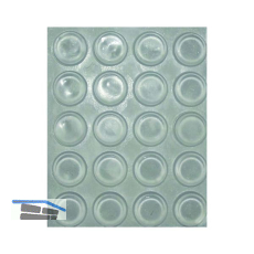 TDK1 T�ranschlagd�mpfer selbstklebend, rund, �13 x 4, Kunststoff transparent