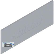 BLUM TANDEMBOX antaro Abdeckkappe Logo "blum", Kunststoff wei�grau