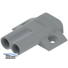 BLUM BLUMOTION Doppel-Kreuzadapterplatte, Schrauben, Kunststoff platingrau