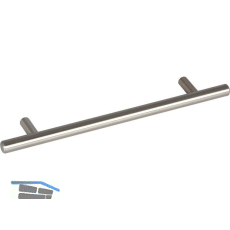 Griff Senna � 12 mm, LA 128 mm, Breite 192 mm, Stahl Edelstahl Effekt