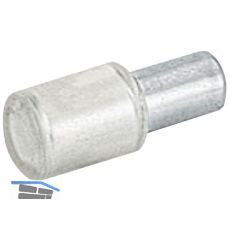 HETTICH Glasbodentr�ger 5 mm Stahl vernickelt mit Kunststoffh�lse